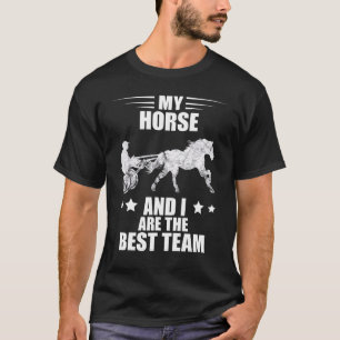 Camiseta Mejor equipo de carreras de caballos de equitación
