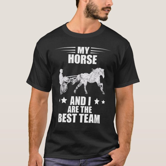 Camiseta Mejor equipo de Carreras de caballos Equitación de (Anverso)