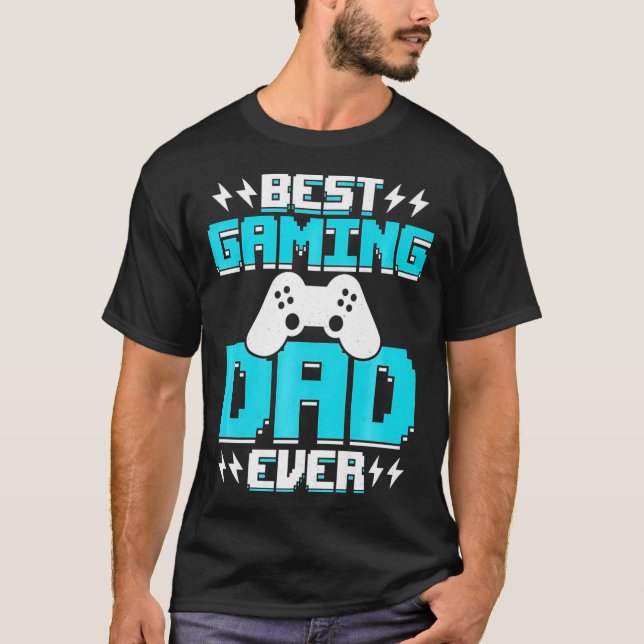 Camiseta Mejor equipo de videojuegos para papá (Anverso)