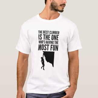 Camiseta Mejor escalador: Divirtiéndose al máximo