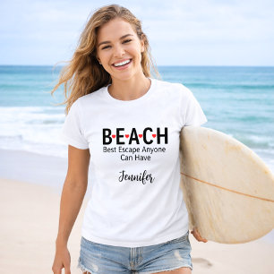 Camiseta Mejor Escapar De La Playa Que Cualquiera Pueda Ten