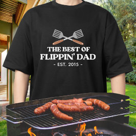 Camiseta Mejor Espátula de Papá Volteador Divertida Retro 
