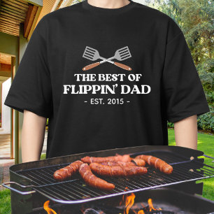 Camiseta Mejor Espátula de Papá Volteador Divertida Retro