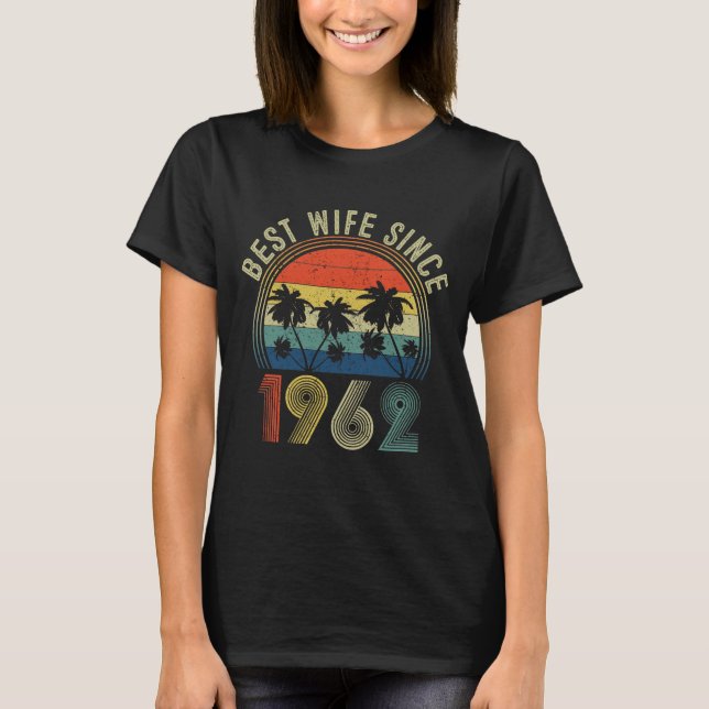 Camiseta Mejor esposa desde 1962 (Anverso)