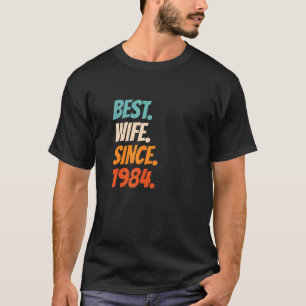 Camiseta Mejor Esposa desde 1984 38º aniversario del boda