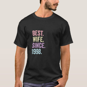 Camiseta Mejor Esposa Desde 1998 23º Aniversario Boda 23