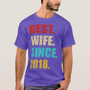 Camiseta Mejor esposa desde 2018 por quinto aniversario de