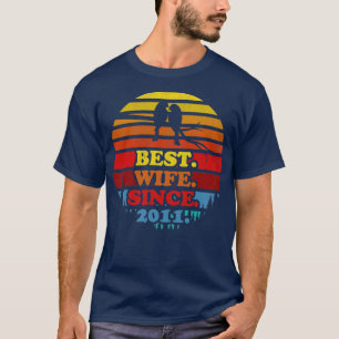 Camiseta Mejor Esposa Retro Desde Annivers Boda Sunset 2011