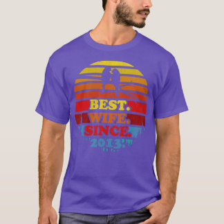 Camiseta Mejor Esposa Retro Desde Annivers Boda Sunset 2013