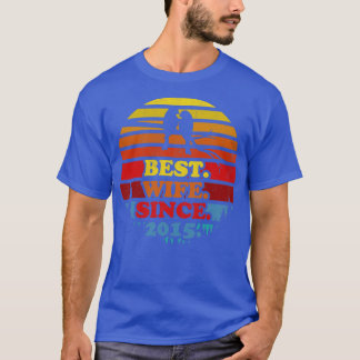 Camiseta Mejor Esposa Retro Desde Annivers Boda Sunset 2015