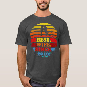 Camiseta Mejor Esposa Retro Desde Los Anivers Bodas Del Ata