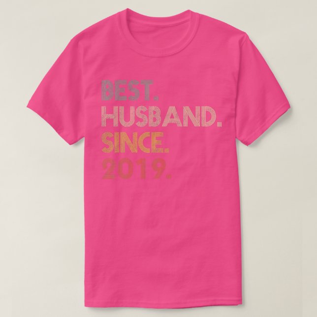 Camiseta Mejor Esposo De Los Hombres Desde 2019 Épico Segun (Diseño del anverso)