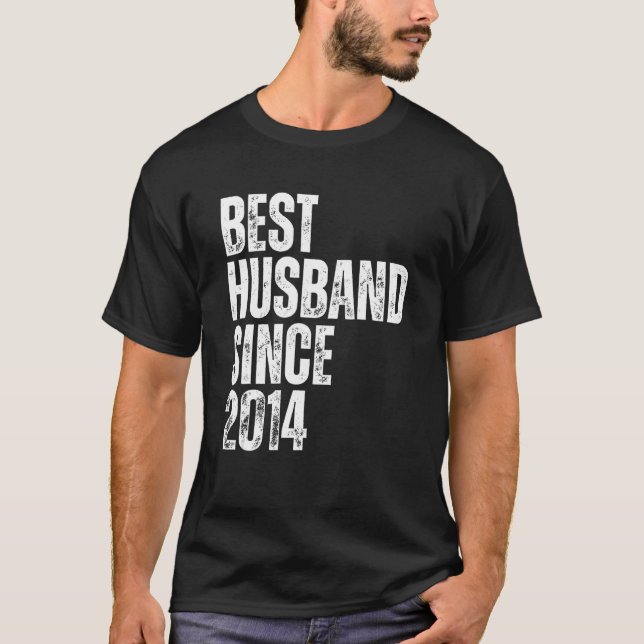Camiseta Mejor Esposo De Los Hombres Desde La Boda Vintage  (Anverso)