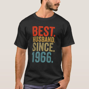Camiseta Mejor Esposo Del Hombre Desde 1966 56º Cumpleaños 