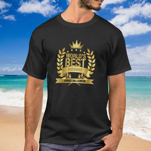 Camiseta Mejor esposo del mundo 5 estrellas de oro