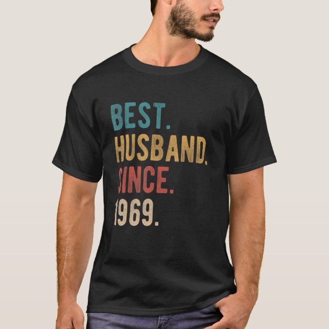 Camiseta Mejor Esposo desde 1969 53er Aniversario Boda F (Anverso)