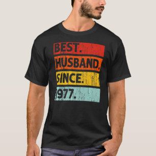Camiseta Mejor Esposo Desde 1977 45 Años 45º Boda Anni