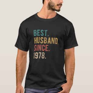 Camiseta Mejor Esposo Desde 1978 - 44º Aniversario Del Boda