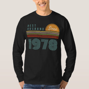 Camiseta Mejor Esposo desde 1978 Gracioso Tee - Regalo idea
