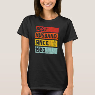 Camiseta Mejor Esposo Desde 1983 39 Años 39º Boda Anni