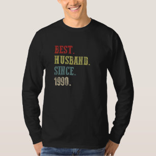 Camiseta Mejor Esposo desde 1990 32º Aniversario Boda