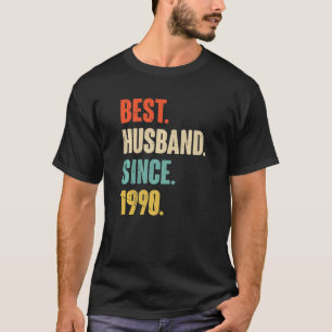 Camiseta Mejor Esposo Desde 1990 32 Aniversario Boda Del Añ
