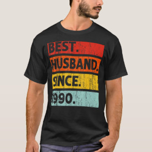 Camiseta Mejor Esposo Desde 1990 32 Años 32º Boda Anni