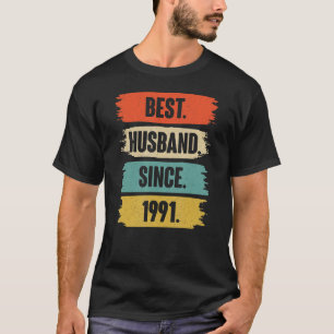 Camiseta Mejor Esposo desde 1991 Vieja 31ª Anive Boda