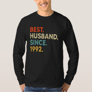 Camiseta Mejor Esposo desde 1992 30º Aniversario Boda V