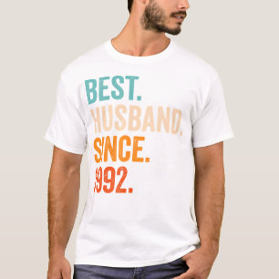 Camiseta Mejor Esposo Desde 1992 32º Aniversario Boda