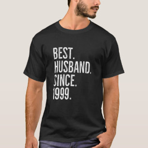 Camiseta Mejor Esposo Desde 1999 Boda De Pareja Épica Anniv