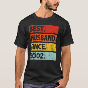Camiseta Mejor Esposo desde 2002 20 Años 20 Boda Anni