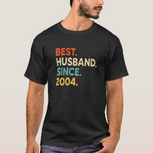 Camiseta Mejor Esposo desde 2004 18º Aniversario Boda V