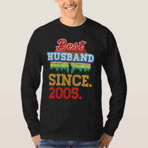 Camiseta Mejor Esposo desde 2005 17º Aniversario Boda 1