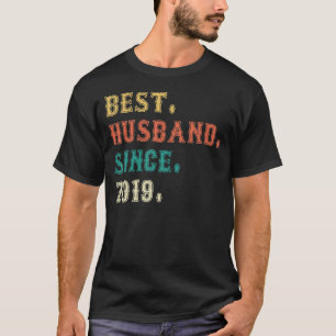 Camiseta Mejor Esposo desde 2019 3er Aniversario Boda 3