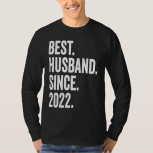 Camiseta Mejor Esposo Desde 2022 1er aniversario de bodas