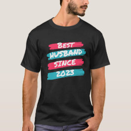Camiseta Mejor Esposo desde 2023 Primer aniversario del Bod