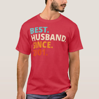 Camiseta Mejor Esposo desde el 2001 21º aniversario del bod