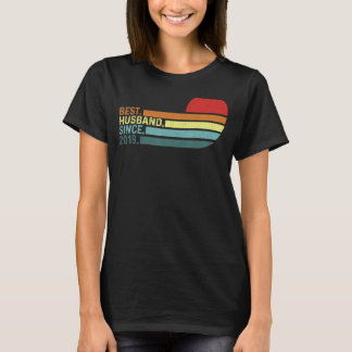 Camiseta Mejor Esposo desde el 2019 F Aniversario De Los Ho
