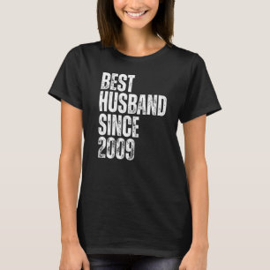 Camiseta Mejor Esposo Desde La Boda Vintage De 2009 Anniv