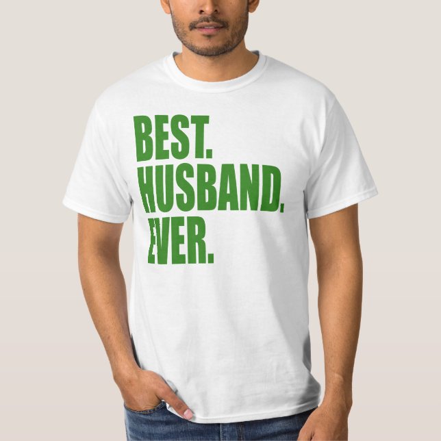 Camiseta Mejor.Esposo. Nunca.(verde) (Anverso)