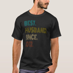 Camiseta Mejor Esposo Para Hombres Desde 2012 Parejas Vinta