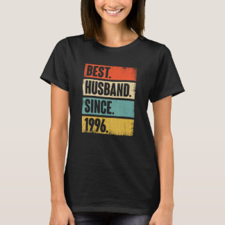 Camiseta Mejor Esposo Retro Desde 1996 26º Anivers Boda