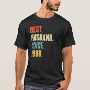 Camiseta Mejor Esposo Vintage desde 2000 22ª Anive Boda