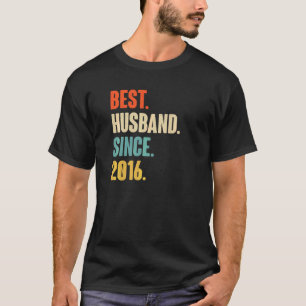 Camiseta Mejor Esposo Vintage desde 2016 6º Aniver Boda