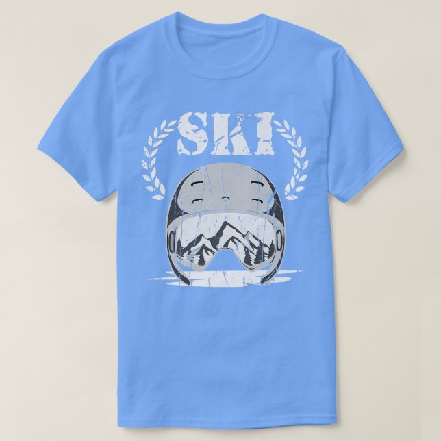 Camiseta Mejor Esquiador de Hielo Esquí Invernadero Deporte (Diseño del anverso)