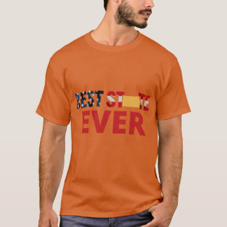 Camiseta Mejor estado jamás Kansas sobredimensionado