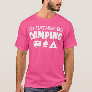 Camiseta Mejor estar campamento vintage