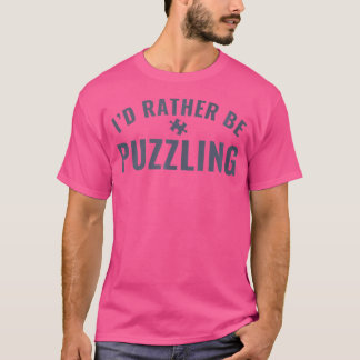 Camiseta Mejor Estar Rompecabezas Rompecabezas Divertido Ji