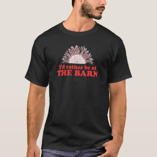 Camiseta Mejor Estaría en El Granero Caballo Girasol Valent